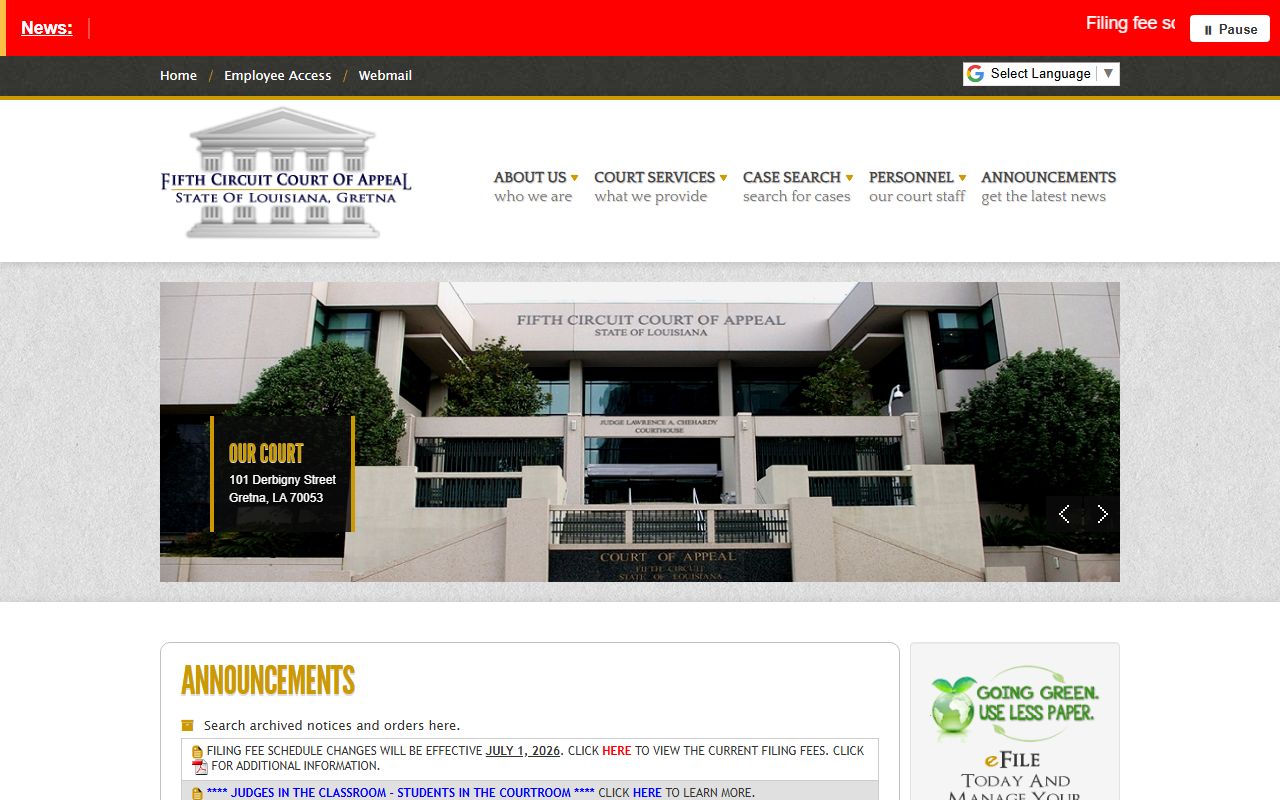 Ascension Parish arrest records and court charges Louisiana Fifth Circuit context
