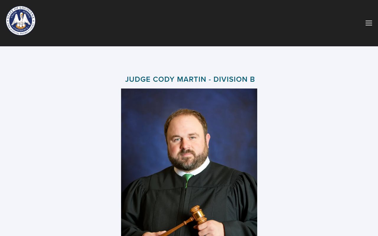 Ascension Parish court dockets 23rd JDC Division B page