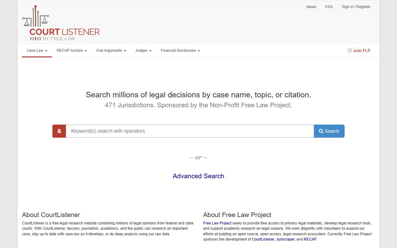 Ascension Parish court records CourtListener federal docket alternative