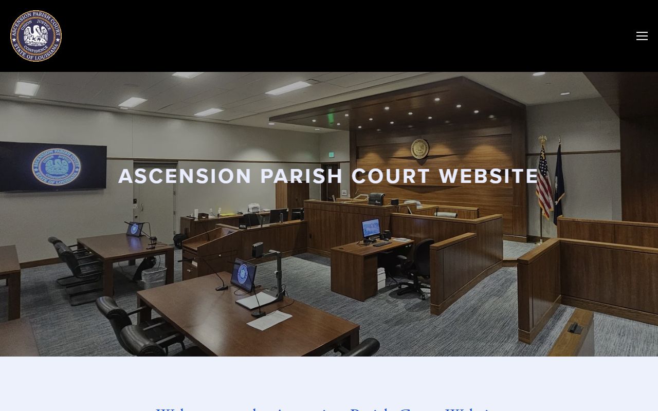 Ascension Parish traffic and misdemeanor court records Parish Court
